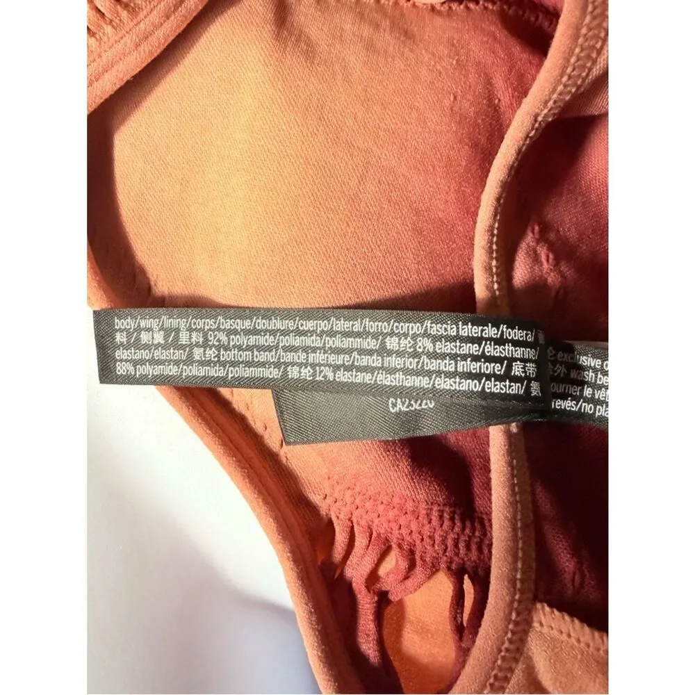 Pink Active Like New Ombré Seamless Light Support Racerback Sports Bra Small